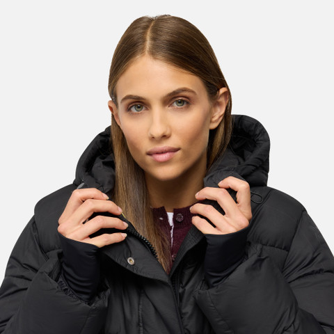 Quilted parka SPHERICA WOMAN Black - image number 8 | GEOX