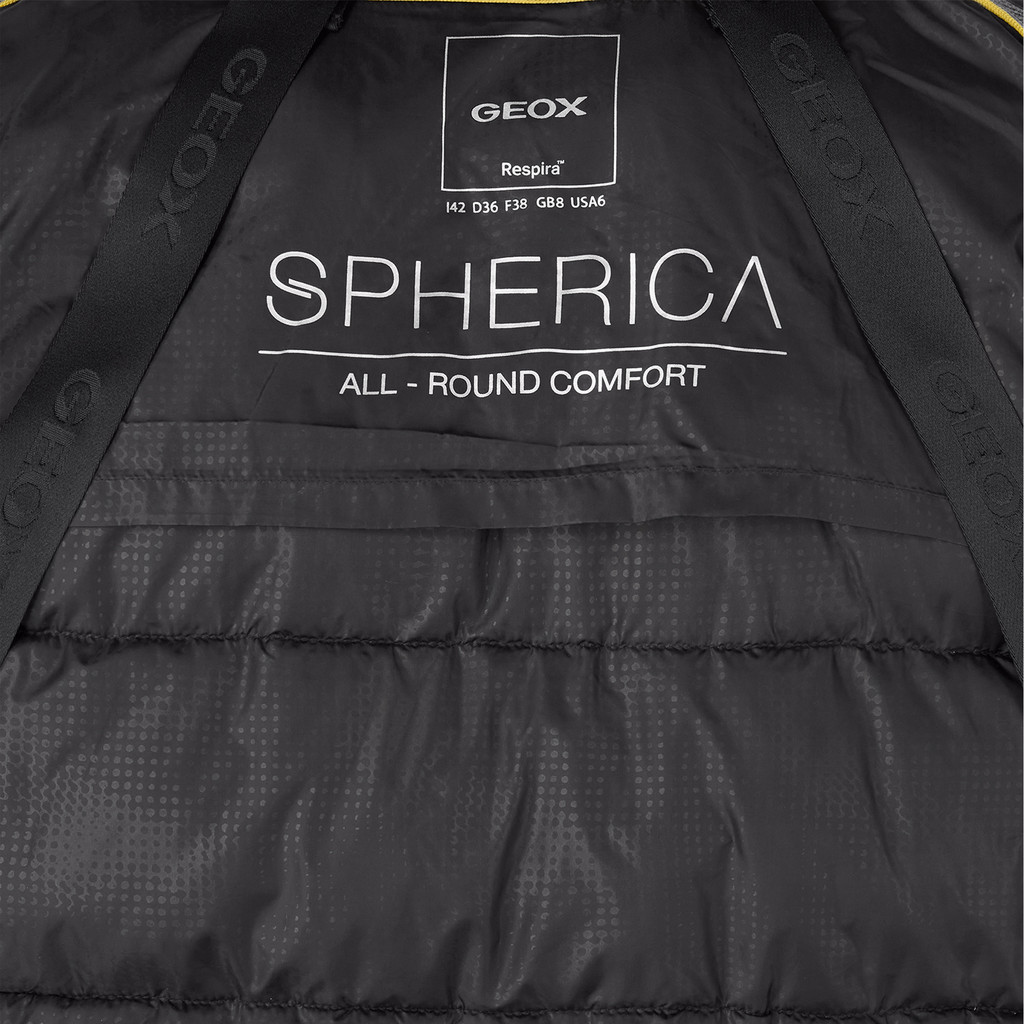 Quilted parka SPHERICA WOMAN Black - image number 9 | GEOX