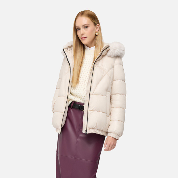 Bomber jacket BACKSIE WOMAN Mid Moonbeam | GEOX