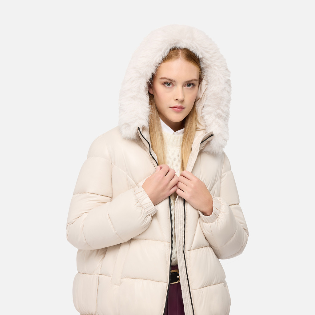 Bomber jacket BACKSIE WOMAN Mid Moonbeam - image number 8 | GEOX