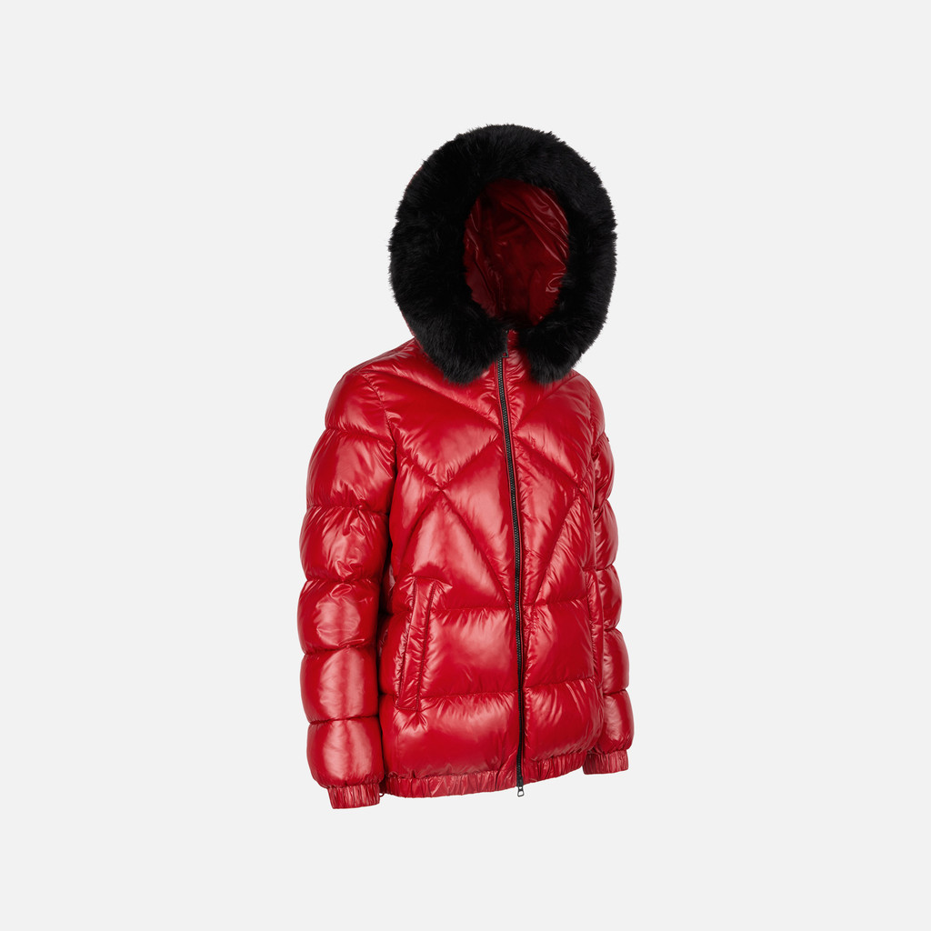 Bomberjacken BACKSIE DAME Kräftiges Rot - image number 5 | GEOX