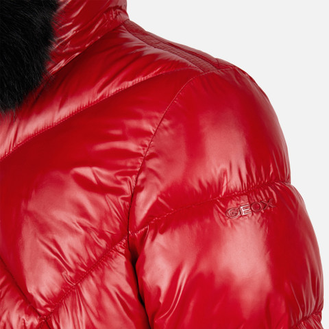 Bomberjacken BACKSIE DAME Kräftiges Rot - image number 8 | GEOX