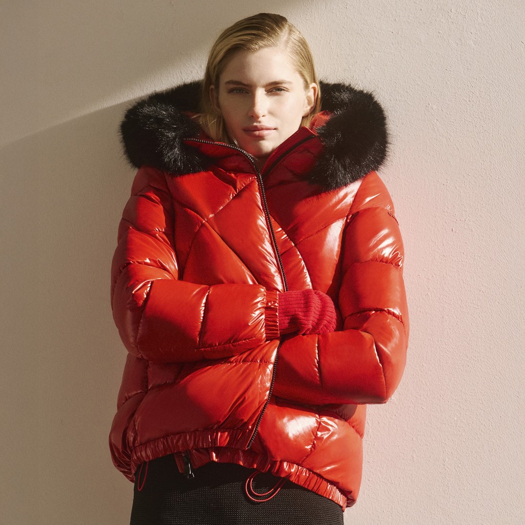 Bomberjacken BACKSIE DAME Kräftiges Rot - image number 9 | GEOX