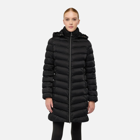 Quilted jacket ZOSMA WOMAN Black - image number 1 | GEOX