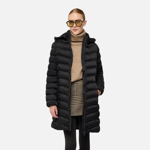 Quilted jacket ZOSMA WOMAN Black - image number 3 | GEOX