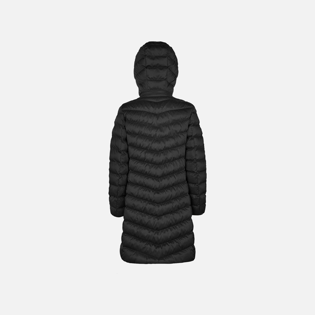 Quilted jacket ZOSMA WOMAN Black - image number 4 | GEOX