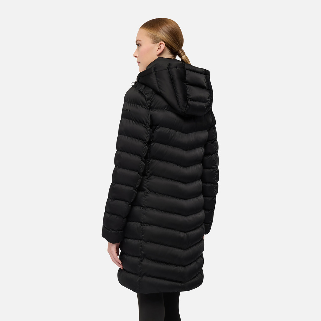 Quilted jacket ZOSMA WOMAN Black - image number 5 | GEOX