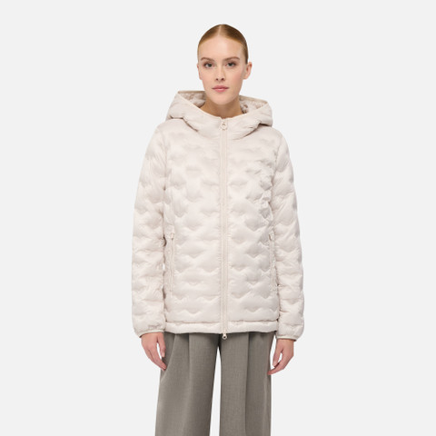 Bomber jacket SPHERICA WOMAN Mid Moonbeam - image number 1 | GEOX