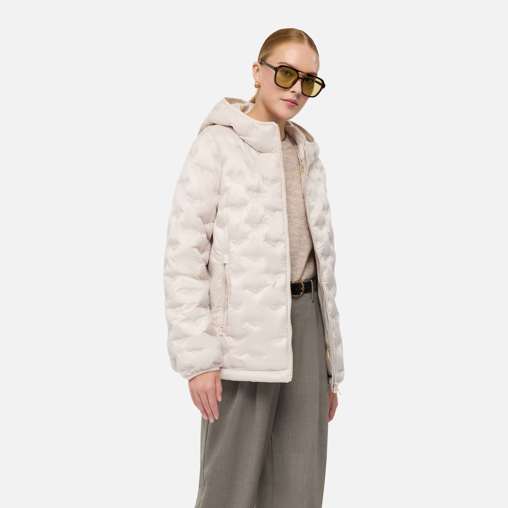 Bomber jacket SPHERICA WOMAN Mid Moonbeam - image number 3 | GEOX