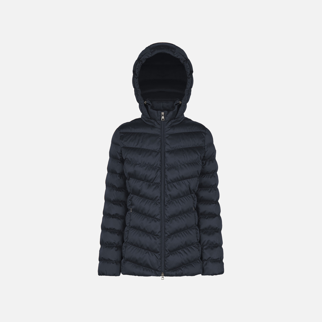 Quilted jacket ZOSMA WOMAN Sky captain - image number 0 | GEOX