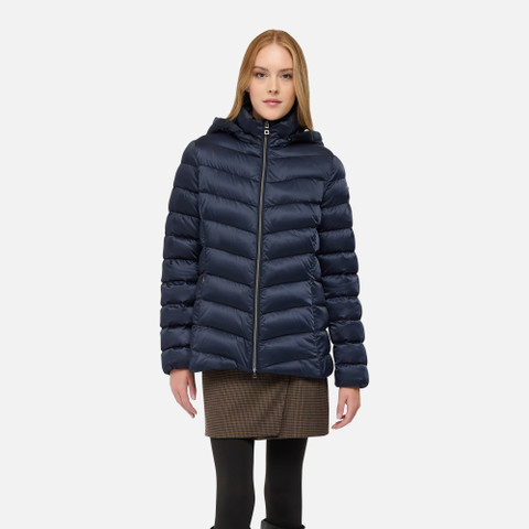 Giacca trapuntata ZOSMA DONNA Blu Notte - image number 1 | GEOX