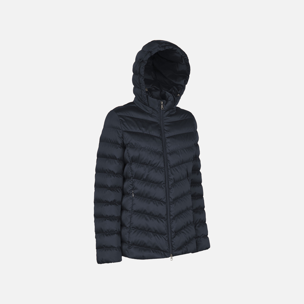 Quilted jacket ZOSMA WOMAN Sky captain - image number 1 | GEOX