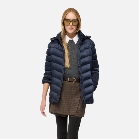 Giacca trapuntata ZOSMA DONNA Blu Notte - image number 3 | GEOX