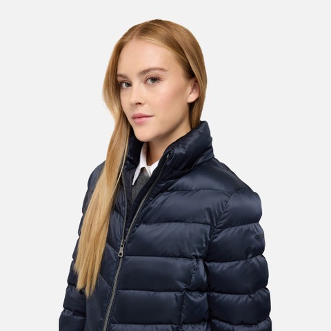 Quilted jacket ZOSMA WOMAN Sky captain - image number 3 | GEOX