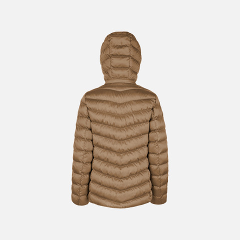 Quilted jacket ZOSMA WOMAN Hazelnut Brown - image number 2 | GEOX