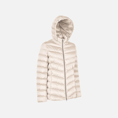 Quilted jacket ZOSMA WOMAN Mid Moonbeam - image number 1 | GEOX