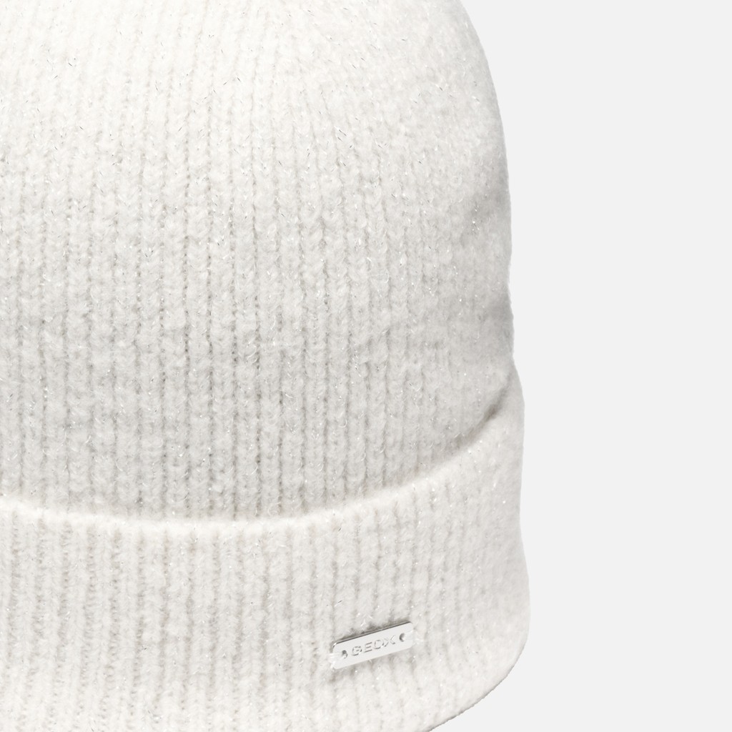Bonnet en laine CELESTYE FEMME Blanc cass&eacute; - image number 2 | GEOX