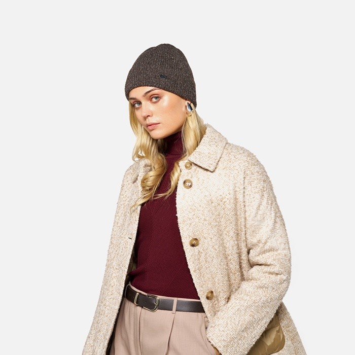 Bonnet en laine CELESTYE FEMME Brun fonc&eacute; | GEOX