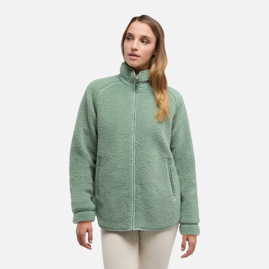 Sweatshirt SWEATER WOMAN Iceberg Green - image number 1 | GEOX