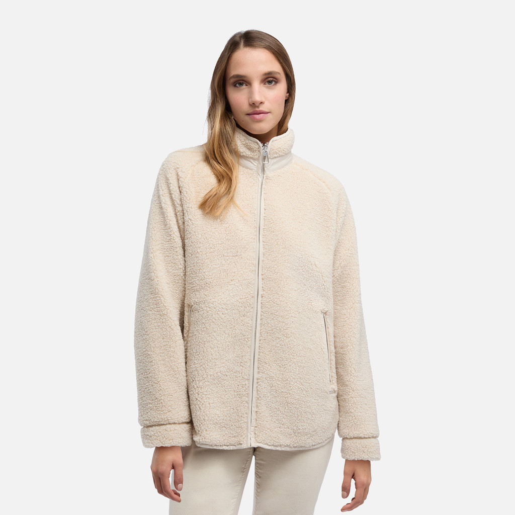 Sweatshirt SWEATER WOMAN Mid Moonbeam/Mid moonbeam - image number 1 | GEOX