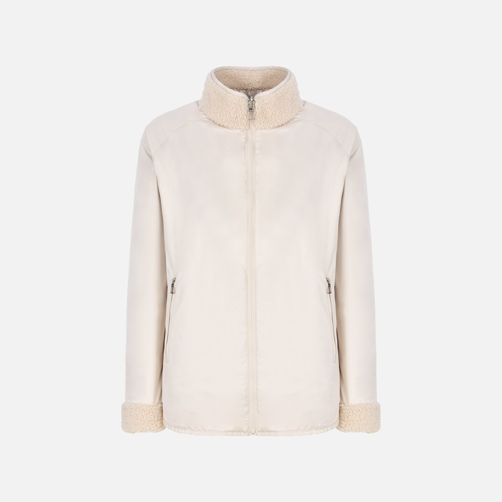 Sweatshirt SWEATER WOMAN Mid Moonbeam/Mid moonbeam - image number 4 | GEOX