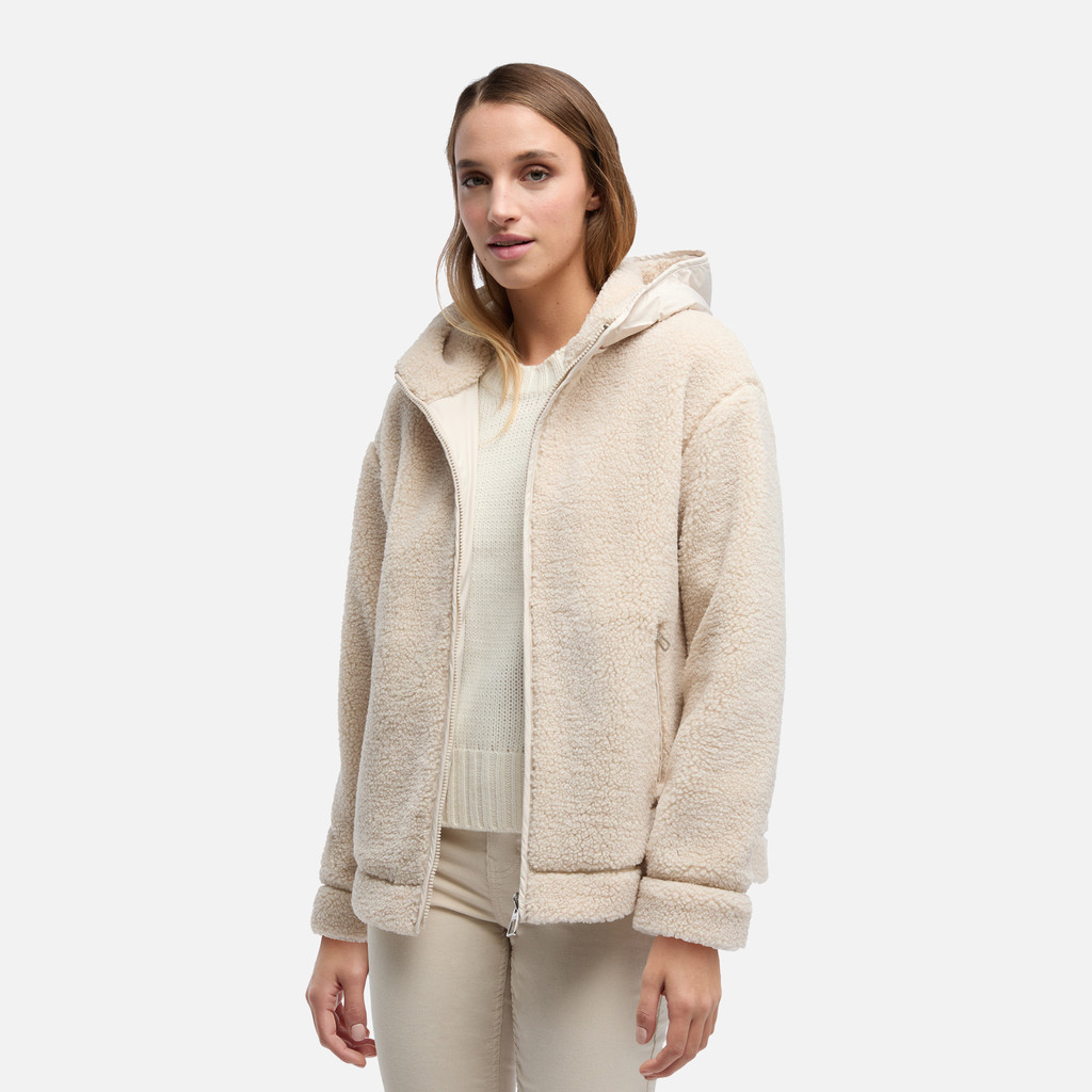 Hoodie SWEATER WOMAN Mid Moonbeam/Mid moonbeam - image number 0 | GEOX