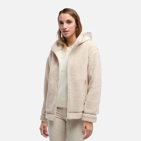 Hoodie SWEATER WOMAN Mid Moonbeam/Mid moonbeam | GEOX