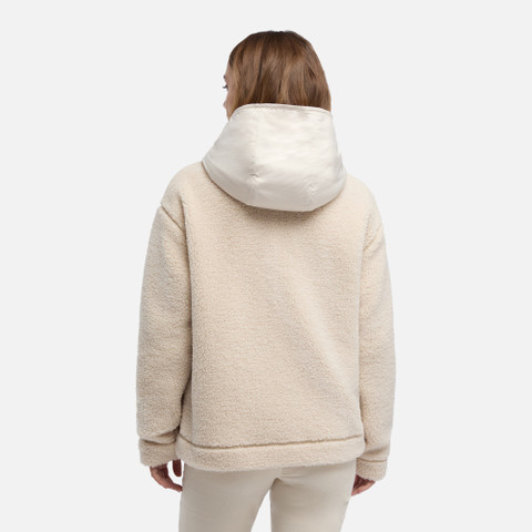 Hoodie SWEATER WOMAN Mid Moonbeam/Mid moonbeam - image number 2 | GEOX