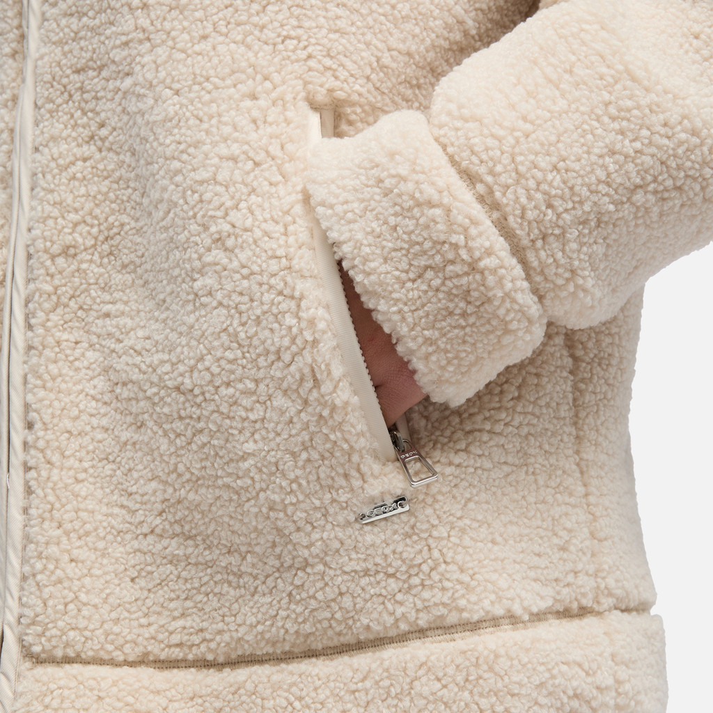 Hoodie SWEATER WOMAN Mid Moonbeam/Mid moonbeam - image number 3 | GEOX