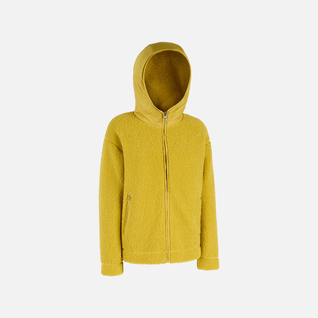 Hoodie SWEATER WOMAN Oil Yellow - image number 2 | GEOX
