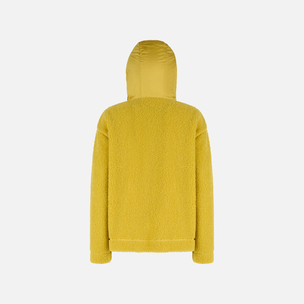 Hoodie SWEATER WOMAN Oil Yellow - image number 4 | GEOX
