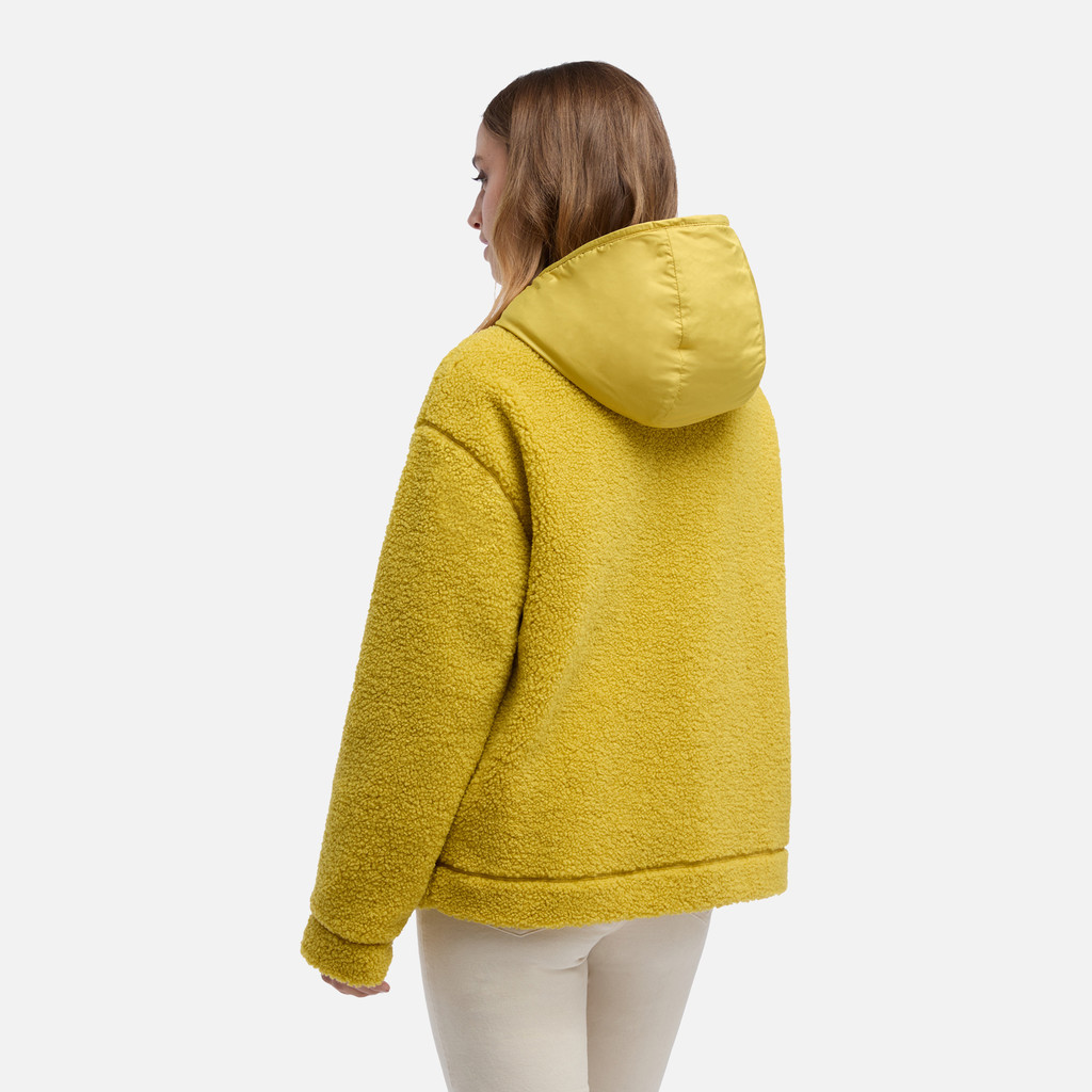 Hoodie SWEATER WOMAN Oil Yellow - image number 5 | GEOX