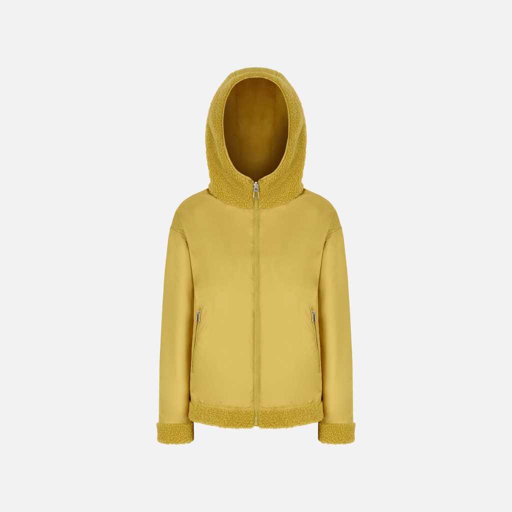 Hoodie SWEATER WOMAN Oil Yellow - image number 1 | GEOX