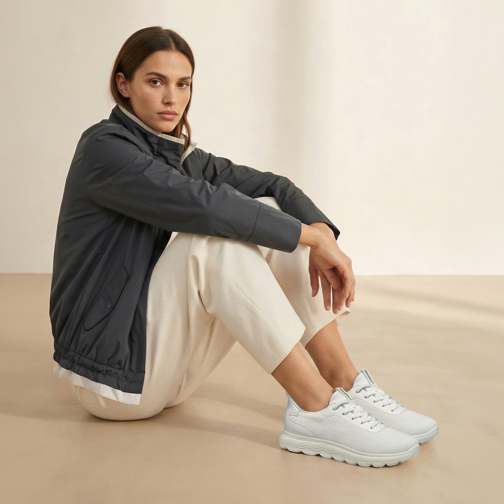 Giacca leggera MARYEMY DONNA Blu scuro/Grigio chiaro - image number 0 | GEOX