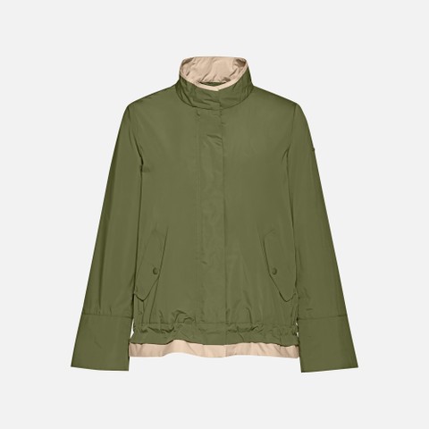 Lightweight jacket MARYEMY WOMAN Mayfly/Oxford tan - image number 0 | GEOX