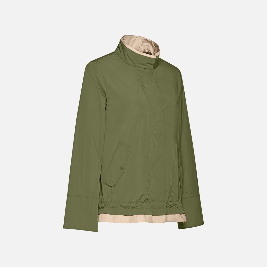 Lightweight jacket MARYEMY WOMAN Mayfly/Oxford tan - image number 1 | GEOX