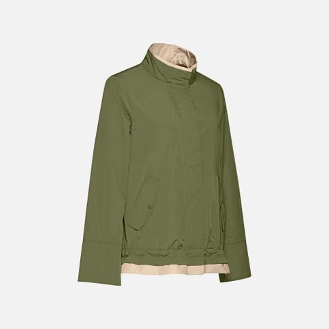 Lightweight jacket MARYEMY WOMAN Mayfly/Oxford tan - image number 1 | GEOX