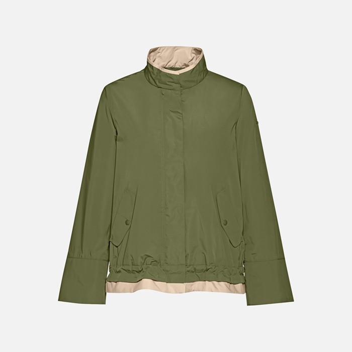 Lightweight jacket MARYEMY WOMAN Mayfly/Oxford tan | GEOX