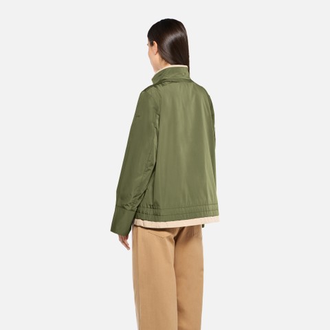 Veste l&eacute;g&egrave;re MARYEMY FEMME Vert olive/Beige - image number 2 | GEOX