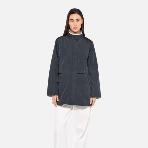 Mid-season jacket MARYEMY WOMAN Sky Captain/Moonbeam - image number 1 | GEOX