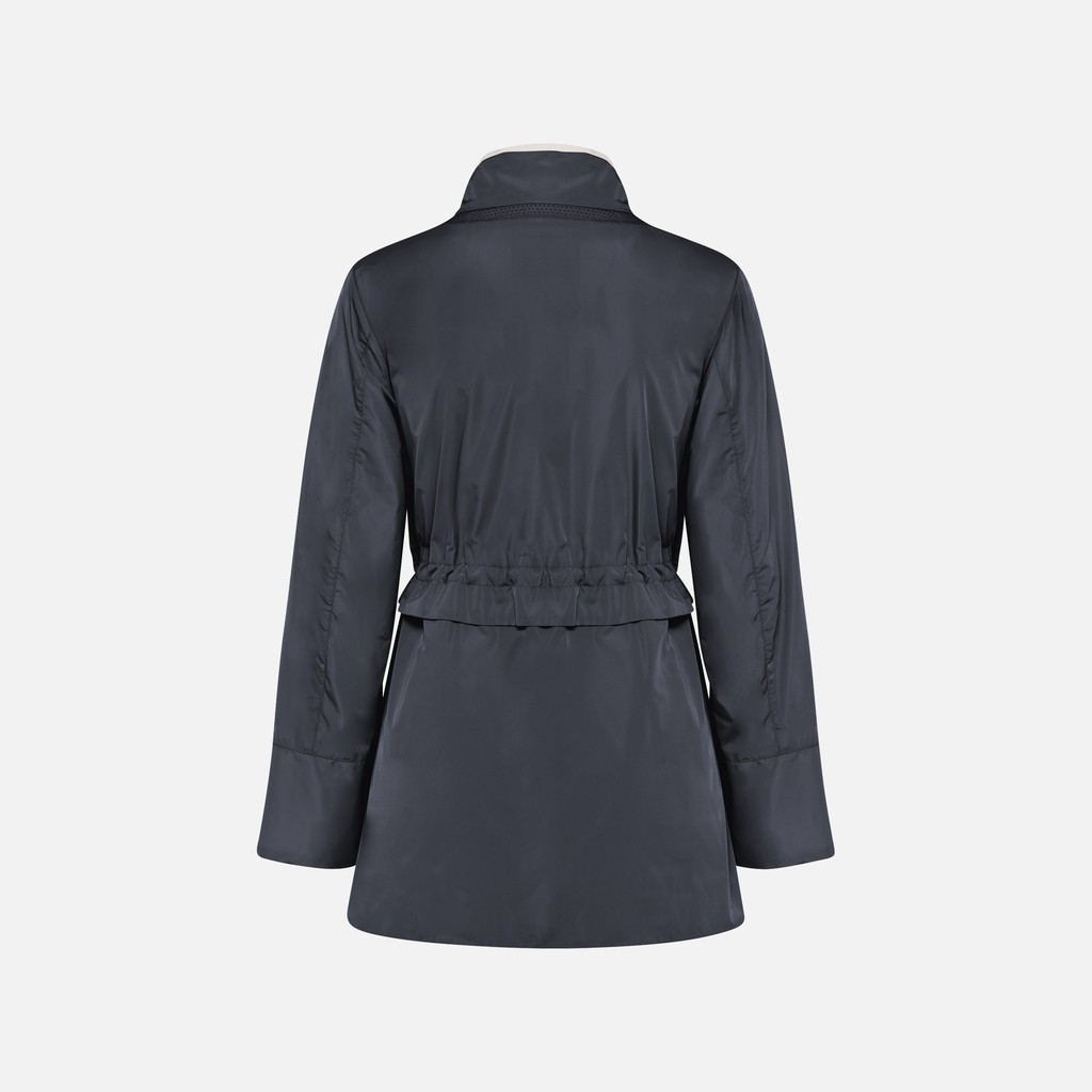 Mid-season jacket MARYEMY WOMAN Sky Captain/Moonbeam - image number 2 | GEOX