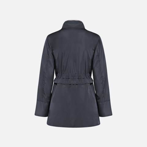 Mid-season jacket MARYEMY WOMAN Sky Captain/Moonbeam - image number 2 | GEOX