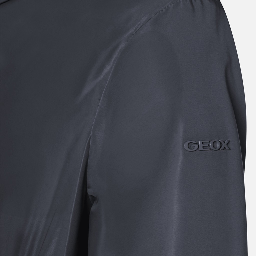 Mid-season jacket MARYEMY WOMAN Sky Captain/Moonbeam - image number 4 | GEOX