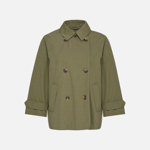 Short trench coat LAMPEDUSA WOMAN Mayfly - image number 3 | GEOX