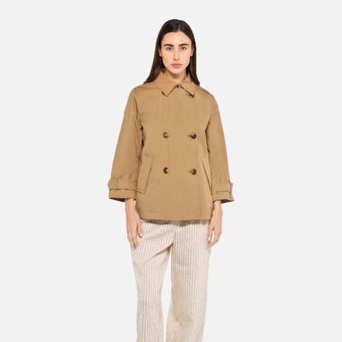 Trench court LAMPEDUSA FEMME Marron clair - image number 1 | GEOX