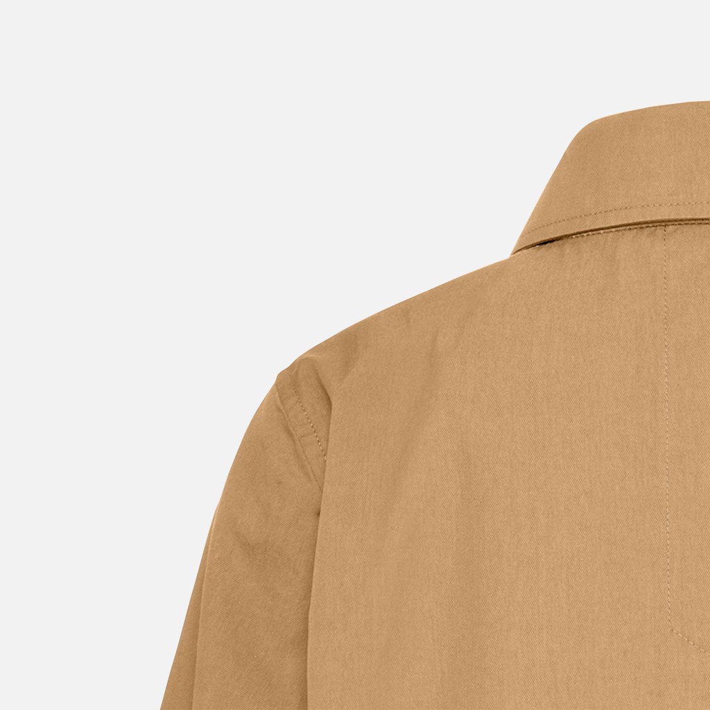 Short trench coat LAMPEDUSA WOMAN Tannin - image number 3 | GEOX