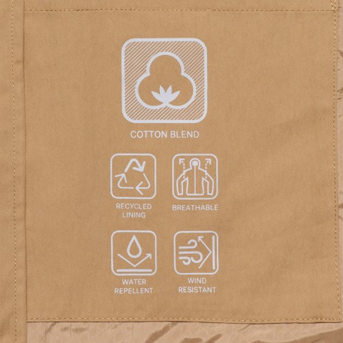 Short trench coat LAMPEDUSA WOMAN Tannin - image number 9 | GEOX