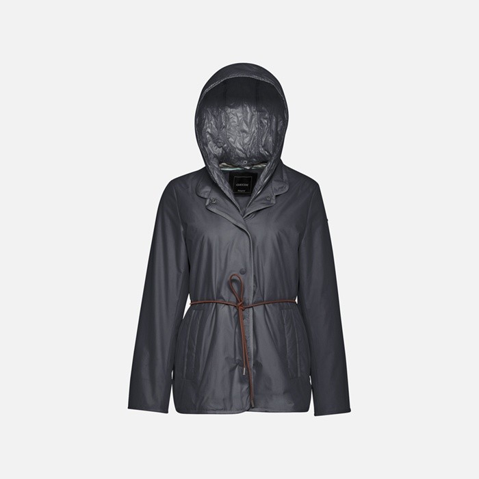Jacket with hood PLUMMERY WOMAN Sky captain | GEOX