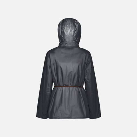 Jacket with hood PLUMMERY WOMAN Sky captain - image number 2 | GEOX