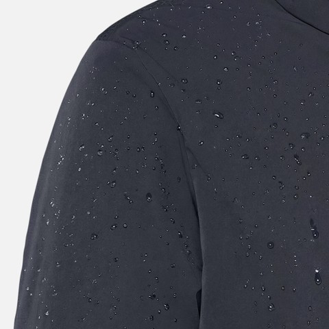 Jacket with hood PLUMMERY WOMAN Sky captain - image number 10 | GEOX